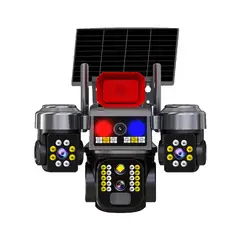GENERICO - Cámara De Seguridad Solar 12mp 4g 3 Lentes Ptz V380 Pro