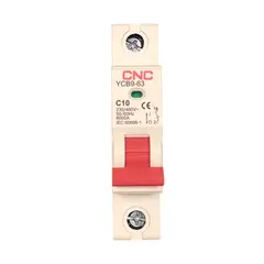 GENERICO - INTERRUPTOR AUTOMATICO 1X10A CURVA C 6kA CNC