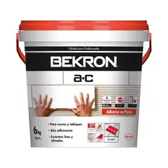 BEKRON - Adhesivo Ceramicas Ac Pasta 6 Kg Porcelanatos