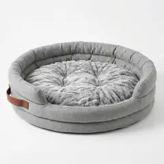 LITTLE PETS - Cama Mascotas 90cm Suave Perro Gato Seguridad Antideslizante