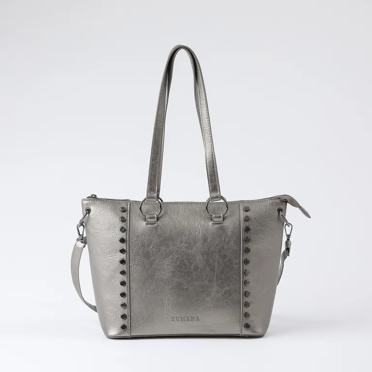 Cartera Tote Carol Gun Gris TALLA UNICA