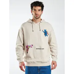 VOLCOM - Poleron Canguro Vandal Beige Hombre