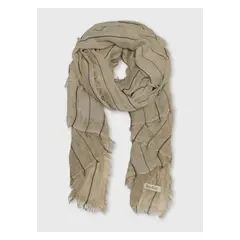 PIERO BUTTI - Pañuelo Viscosa A Rayas Beige