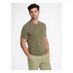 PIERO BUTTI - Polera tejida Lisa Regular Fit Verde