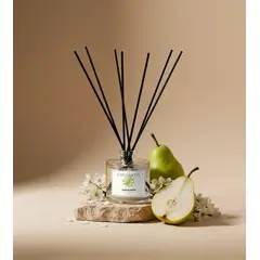 CASA DELFINA - Difusor de Varillas Aromático Pear Blossom 120ml - Aromatizador de Ambientes