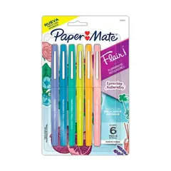 PAPER MATE - Set 6 Marcadores Flair Aroma Esencias Naturales