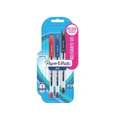 PAPER MATE - Set 3 Lápices Gel P. Fina 0.6mm