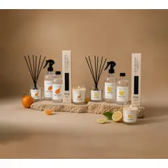 CASA DELFINA - Pack Casa Completa Sweet Clementine + Lemon Verbena: 2 Difusores + 2 Home Sprays + 2 Velas