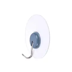 GENERICO - Ganchos Adhesivos Redondos con Gancho Metálico Giratorio para Pared 2pcs