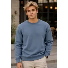 LOOK SHOP - Poleron Cuello Polo Invierno Forro Polar Unisex 436