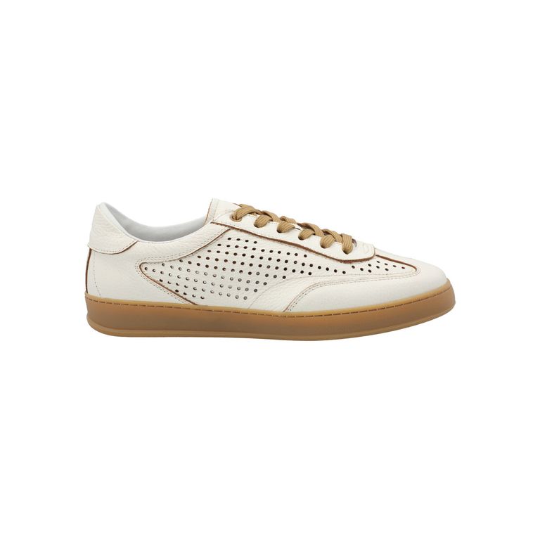 Zapatilla Cuero Hombre Riello Blanco