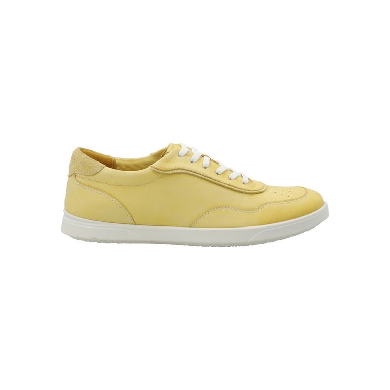 Zapatilla Cuero Mujer Clive Amarillo
