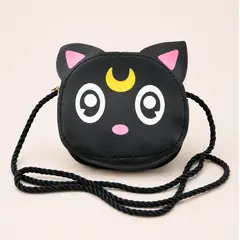 GENERICO - Monedero Mini Cartera Sailor Moon Luna Gato
