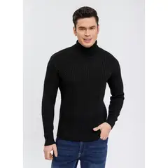 LIKE SHOP - Sweater Algodon Tejido Hombre Invierno Cuello Subido Beatle 7205