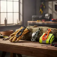 GENERICO - Clip Porta Guantes De Seguridad Resistente Y Práctico Negro