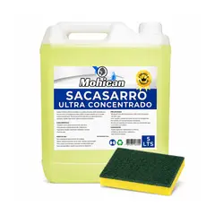 MOHICAN - Kit Sacasarro Concentrado 5 Lt + Esponja Amarilla