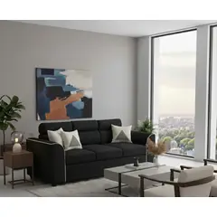 FANCY HOGAR - Sofa pufa 3 cuerpos