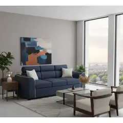 FANCY HOGAR - Sofa pufa 3 cuerpos