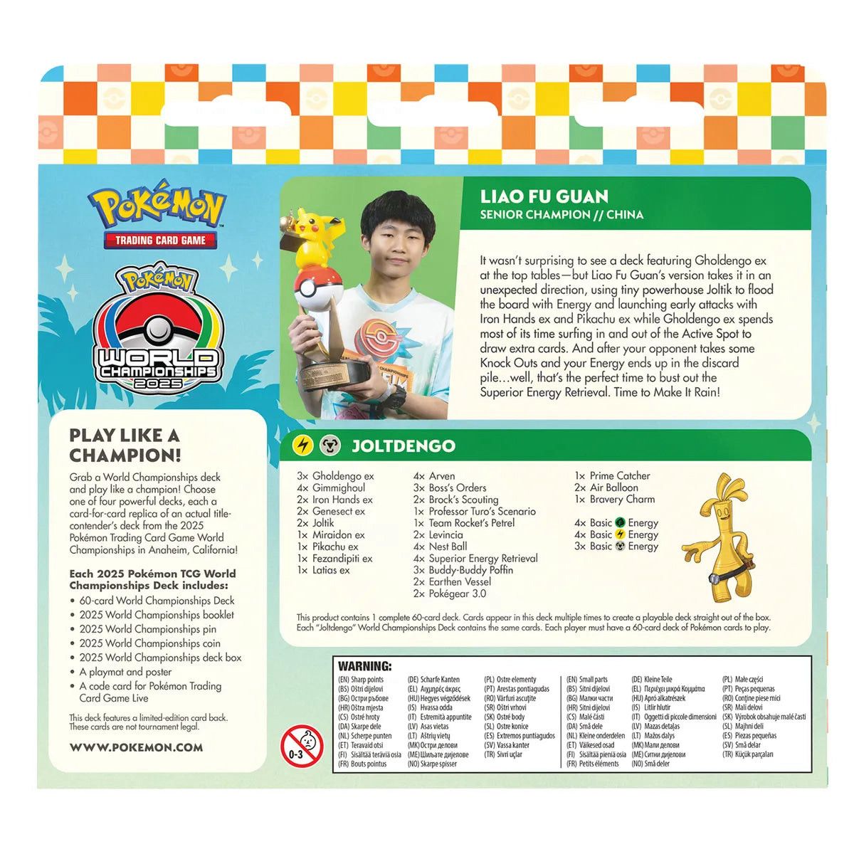 ANSALDO - Pokemon Tcg WC Deck (2025) Ing - Liao Fu Guan Joltdengo