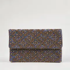 HUMANA - Cartera Clutch Elliot Blue Azul