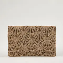 HUMANA - Cartera Clutch Billie Dorado
