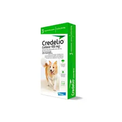 CREDELIO - 3 COMPRIMIDOS MASTICABLES SABORIZADOS 11-22 KG CONTRA PULGAS Y GARRAPATAS