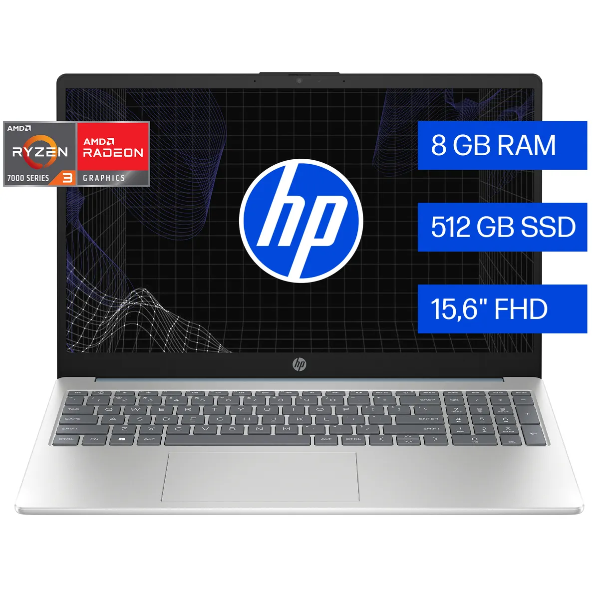 HP - Notebook HP 15-fc0235la AMD Ryzen 3 8GB RAM 512GB SSD Windows 11 Home