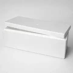 GENERICO - Caja aislante de poliestireno expandido de 35 litros para conservación