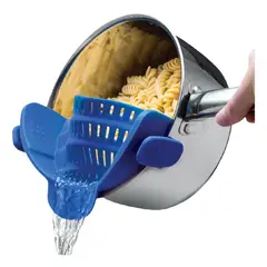 GENERICO - Colador de silicona flexible para ollas, sartenes y cuencos