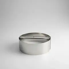 GENERICO - Molde cortador redondo para masa de acero inoxidable de 15 cm