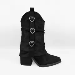 HERIEL - BOTIN MUJER REMY NEGRO BELLA MODA