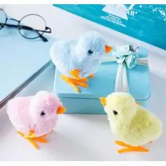 GENERICO - Juguete pollito a cuerda pack 3 unidades