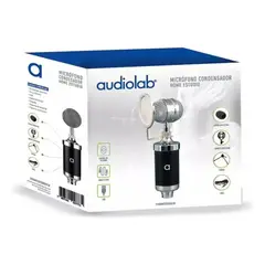 AUDIOLAB - Micrófono Condensador Home Estudio Usb Con Trípode