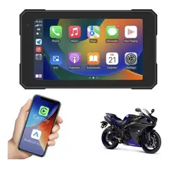 GENERICO - Pantalla Táctil Carplay & Android Auto 5 pulgadas para moto impermeable IPX7