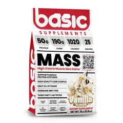 BASIC SUPPLEMENTS - BASIC GAINER MASS 15 LB VANILLA