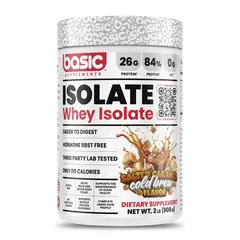BASIC SUPPLEMENTS - BASIC PROTEINA ISOLATE 2 LB CARAMEL COLD BREW