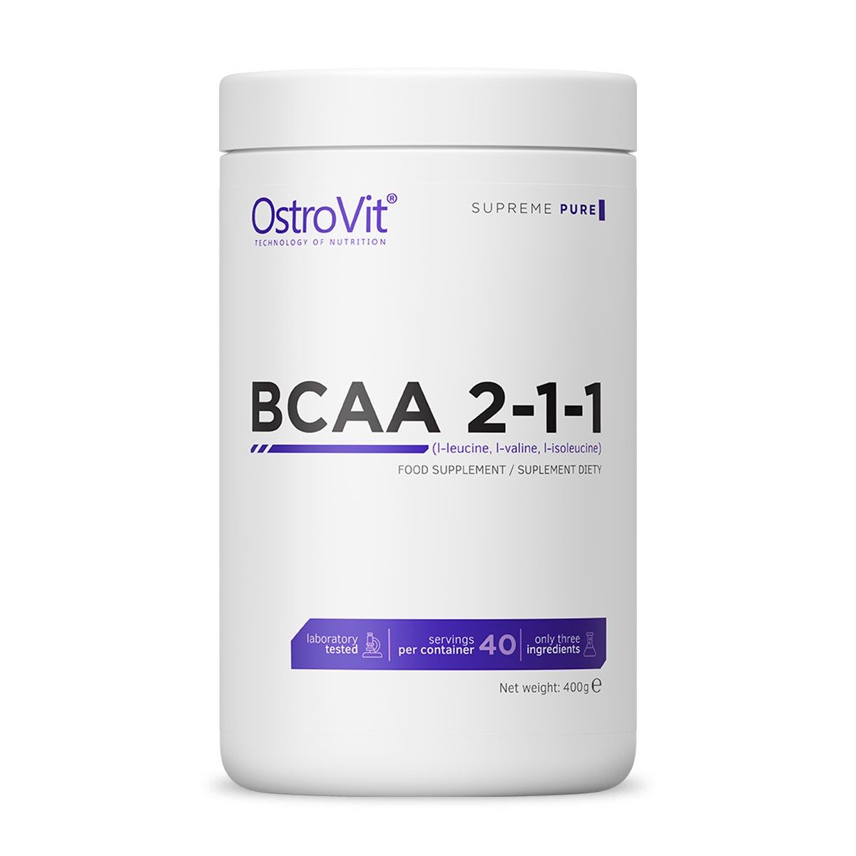 OSTROVIT - OSTROVIT AMINO BCAA 211 400 G SIN SABOR