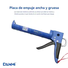 DANMI - Pistola Calafatera 330mm Porta Aplicador Silicona