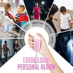 GENERICO - Alarma Personal Kimfly 130dB Recargable USB Llavero LED