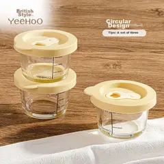 YEEHOO - Contenedor de vidrio para almacenamiento de comida de bebé
