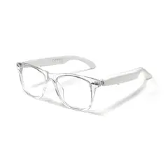 RENVMEXY - Lentes Inteligentes F16 Montura Transparente Lentes Transparentes Anti Luz Azul Traducción Audio