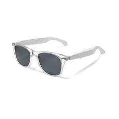 RENVMEXY - Lentes Inteligentes F16 Montura Transparente Lentes Oscuras Sol Traducción Audio Bluetooth