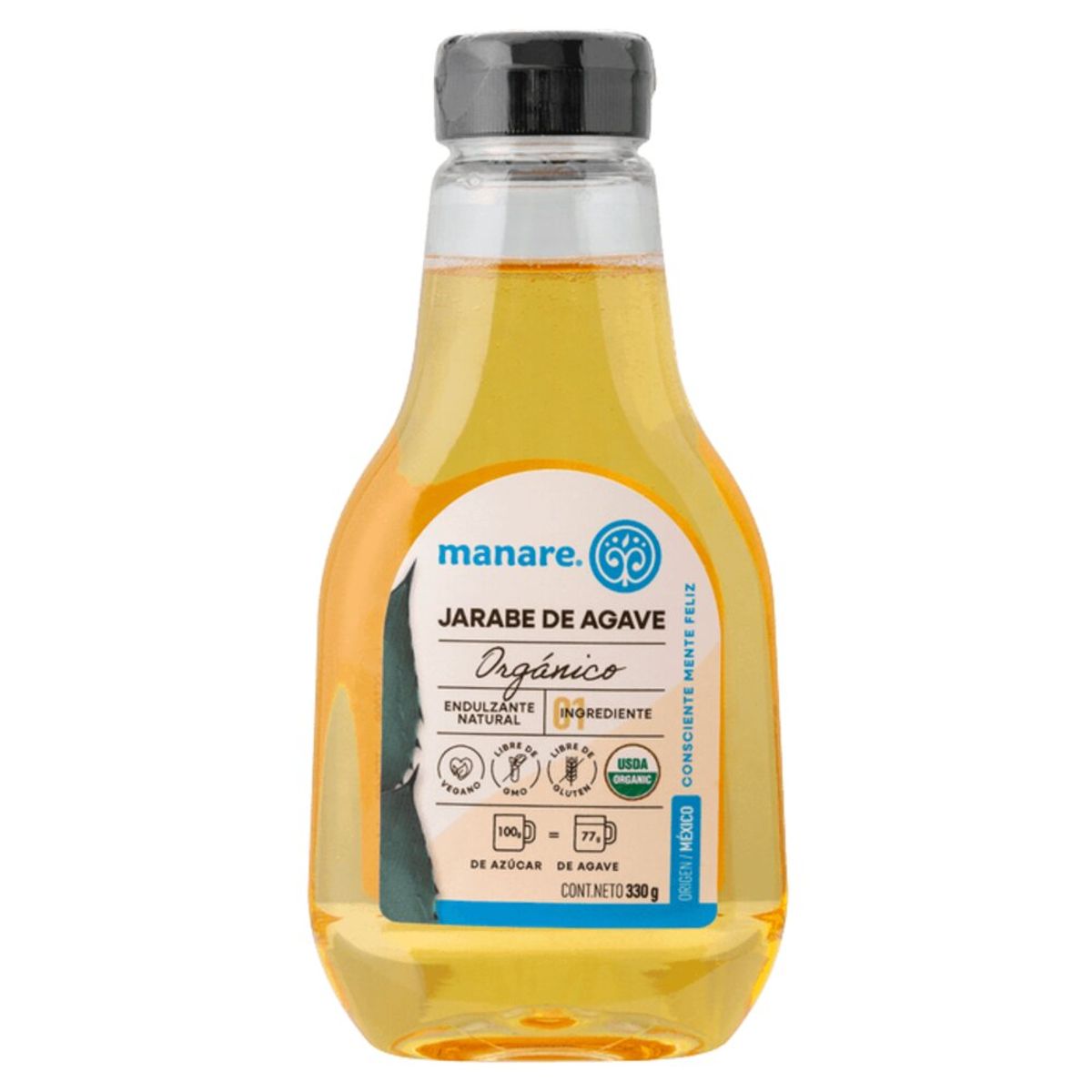 MANARE - Jarabe de agave orgánico 330g, manare