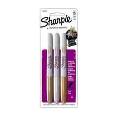 SHARPIE - Set 3 Marcadores Punta Fina Metálicos