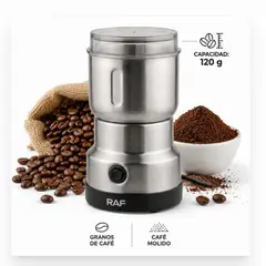 GENERICO - Moledor de Granos electrico Molinillo Plateado 500W