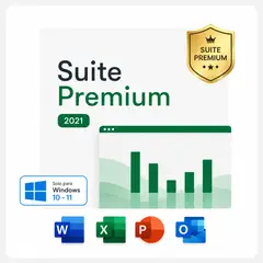 GENERICO - Suite Ofimatica 2021 Permanente 1 PC Incluye Apps Premium Word Excel PowerPoint