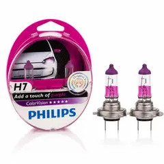 PHILIPS - Ampolletas ColorVision H7 Purple 12V 55W Pack 2