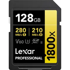 LEXAR - 128 GB profesional 1800x SDXC UHS-II V60