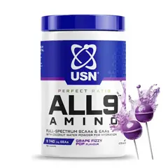 USN - AMINO ALL 9 330 G GRAPE FIZZY POP