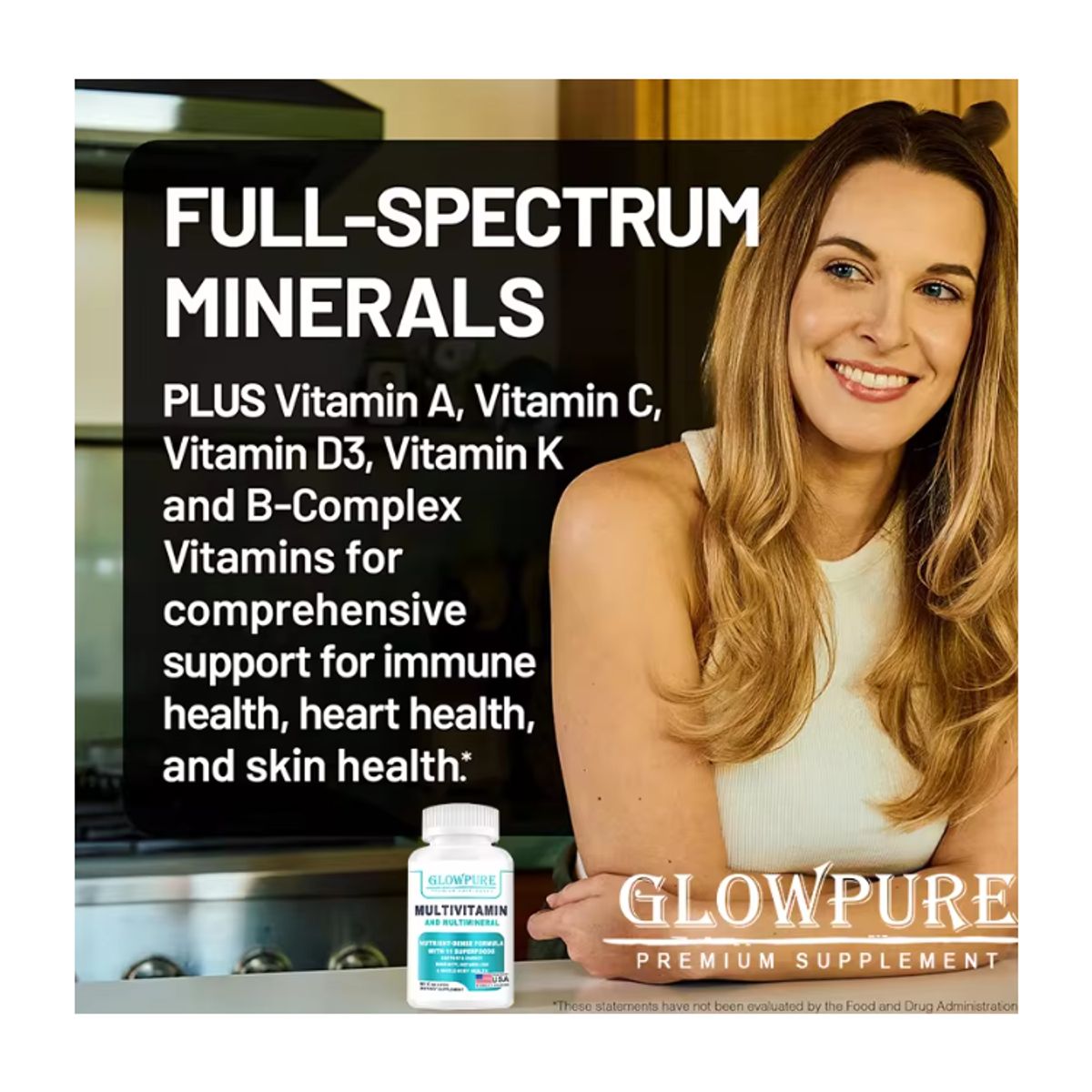 CENTRUM - Glowpure Multivitaminico Y Multimineral Centrum Mujer 60 Cap